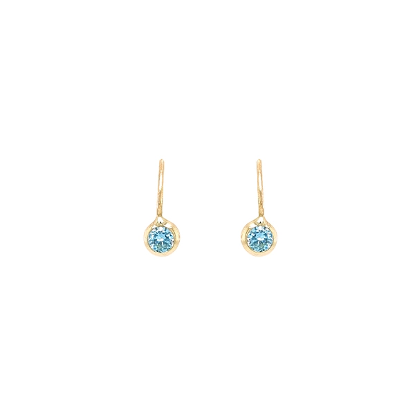 Gold-Ohrringe mit Zirkonen