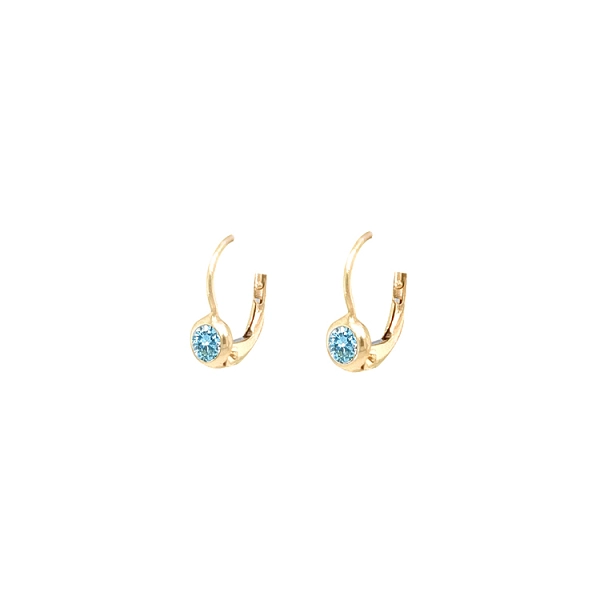Gold-Ohrringe mit Zirkonen