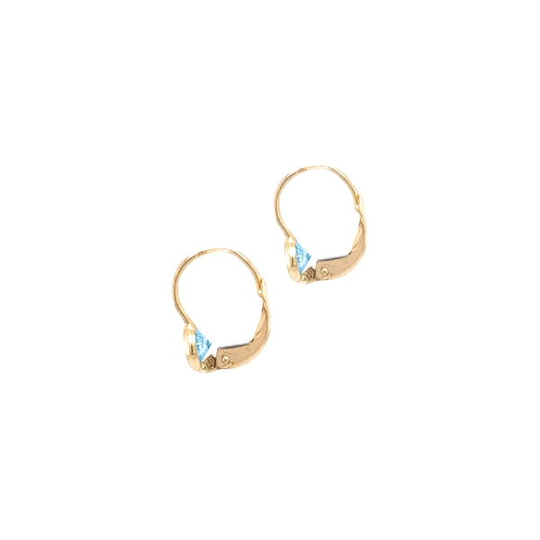 Gold-Ohrringe mit Zirkonen