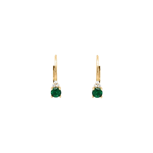 Gold-Ohrringe mit Zirkonen