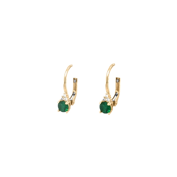 Gold-Ohrringe mit Zirkonen