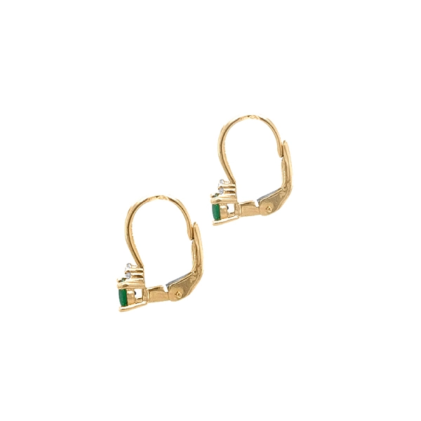 Gold-Ohrringe mit Zirkonen