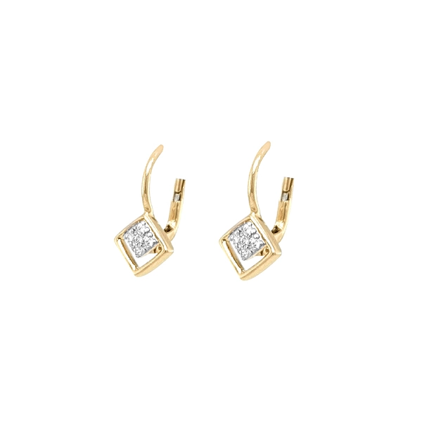 Gold-Ohrringe mit Zirkonen