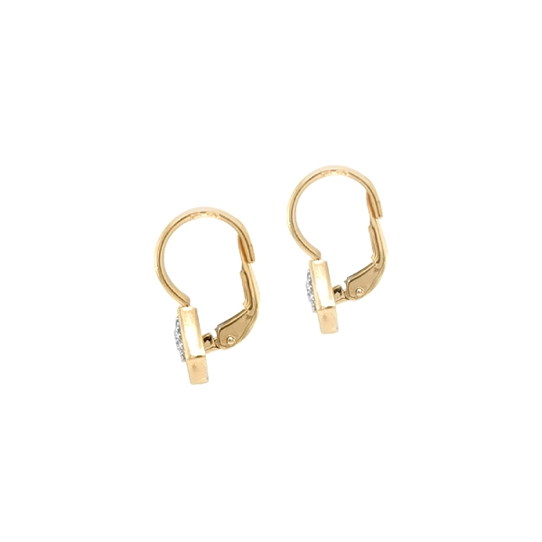 Gold-Ohrringe mit Zirkonen