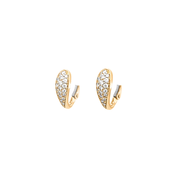 Gold-Ohrringe mit Zirkonen
