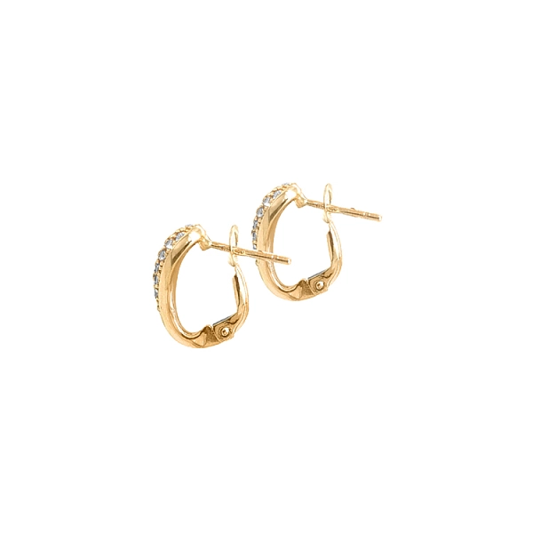 Gold-Ohrringe mit Zirkonen