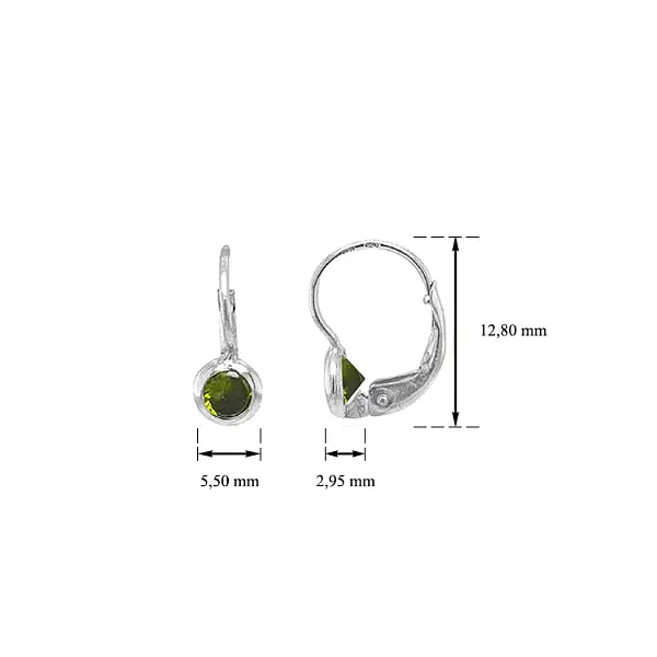 Gold-Ohrringe mit Zirkonen