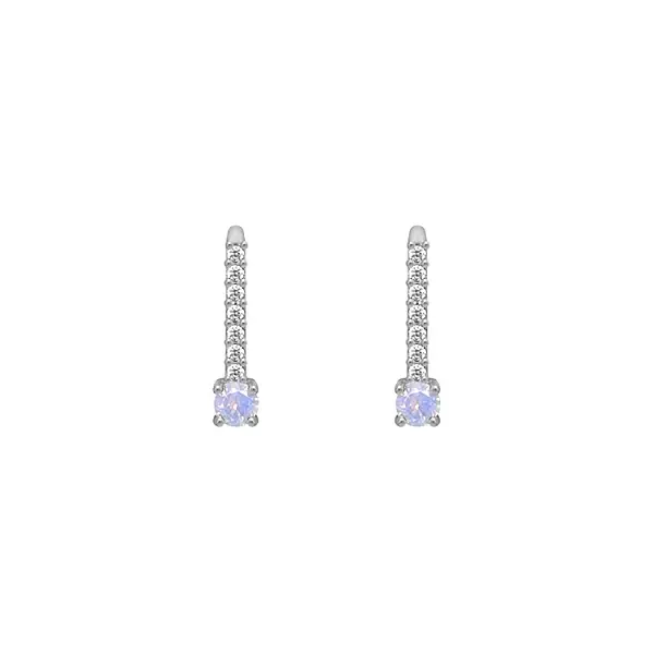 Gold-Ohrringe mit Zirkonen