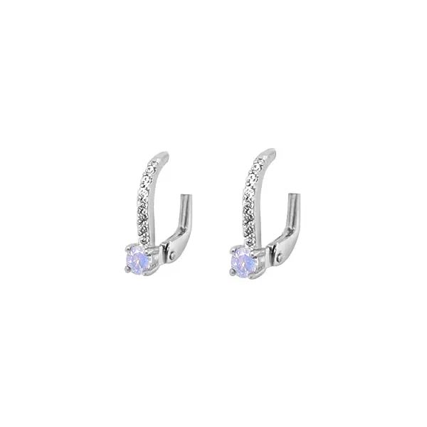 Gold-Ohrringe mit Zirkonen