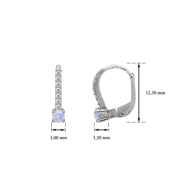 Gold-Ohrringe mit Zirkonen