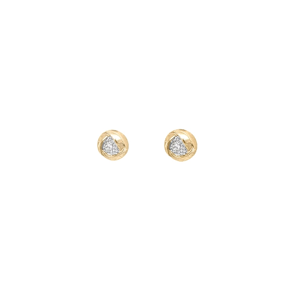 Gold-Ohrringe mit Zirkonen