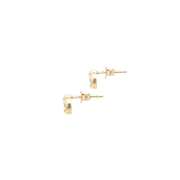 Gold-Ohrringe mit Zirkonen