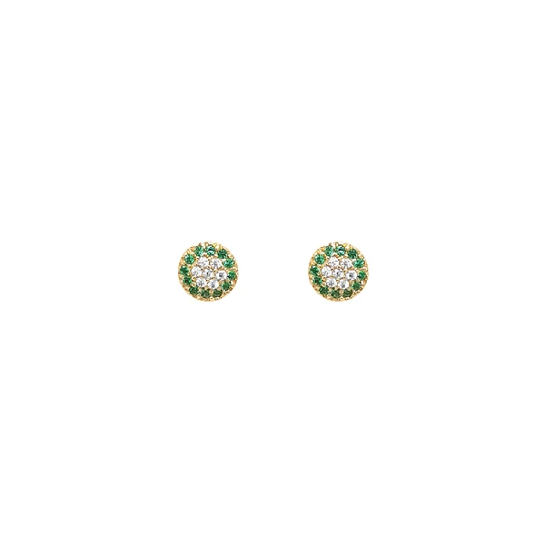 Gold-Ohrringe mit Zirkonen