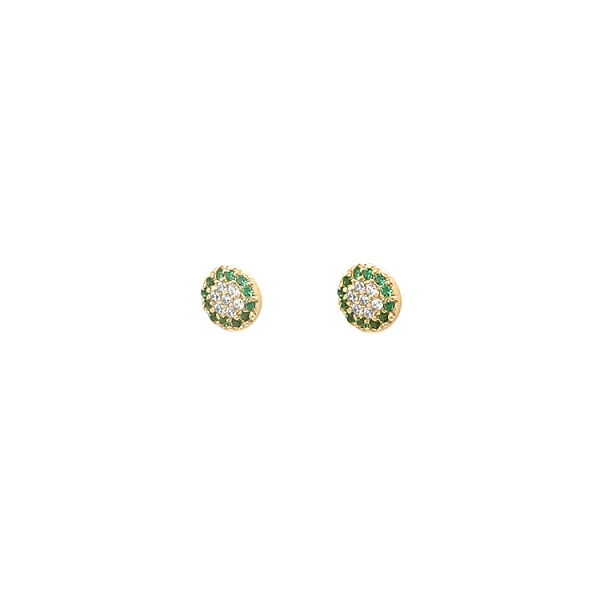 Gold-Ohrringe mit Zirkonen