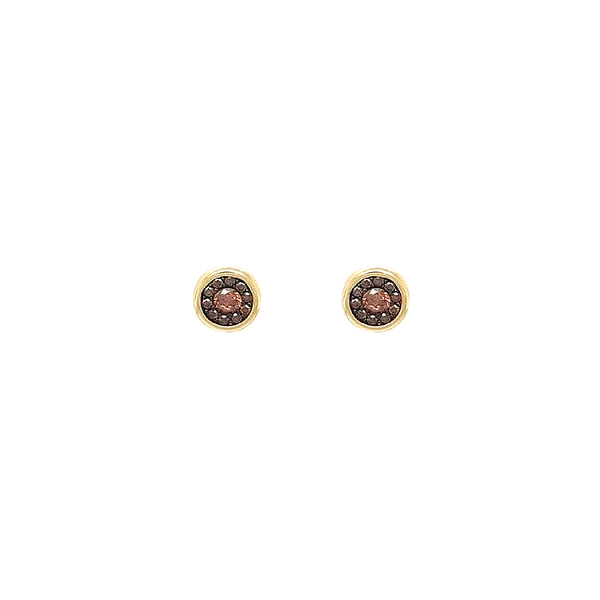 Gold-Ohrringe mit Zirkonen