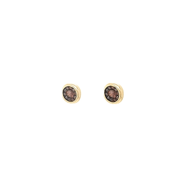 Gold-Ohrringe mit Zirkonen
