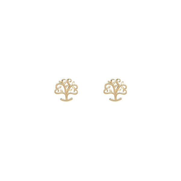 Goldohrringe Baum des Lebens