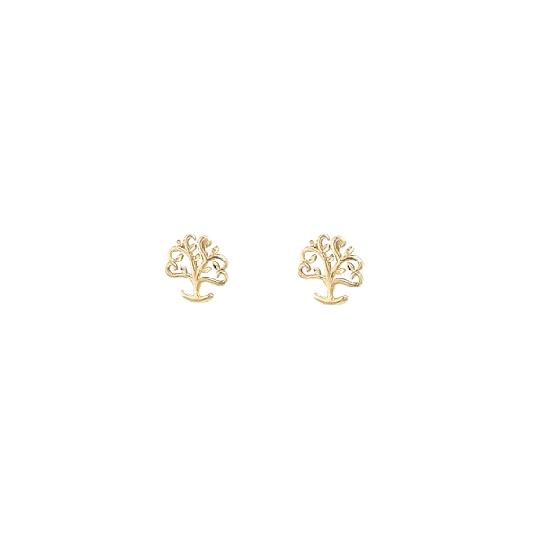 Goldohrringe Baum des Lebens