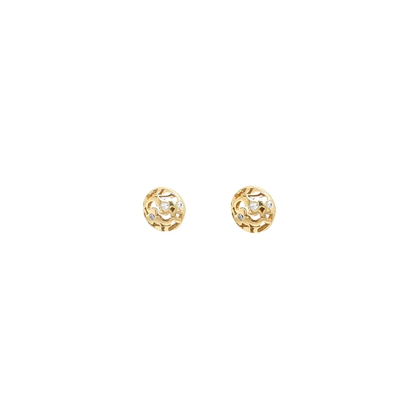 Gold-Ohrringe mit Zirkonen