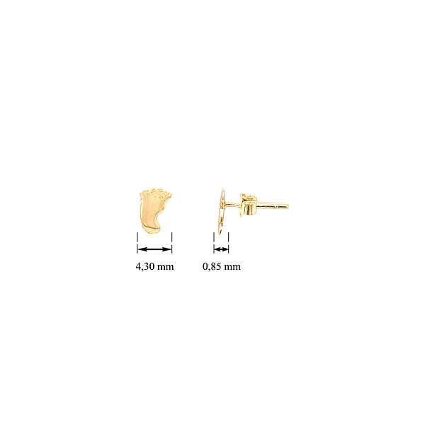 Gold-Ohrringe Beinchen
