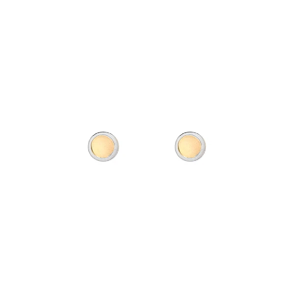 Gold-Kombination Gold-Ohrringe
