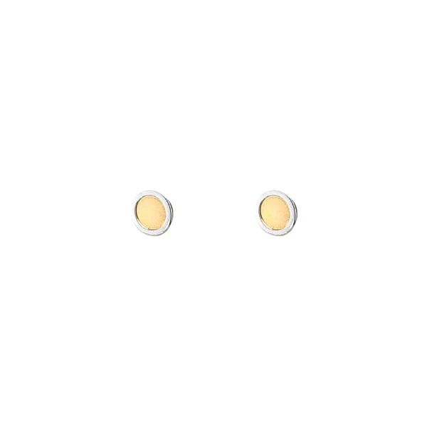 Gold-Kombination Gold-Ohrringe