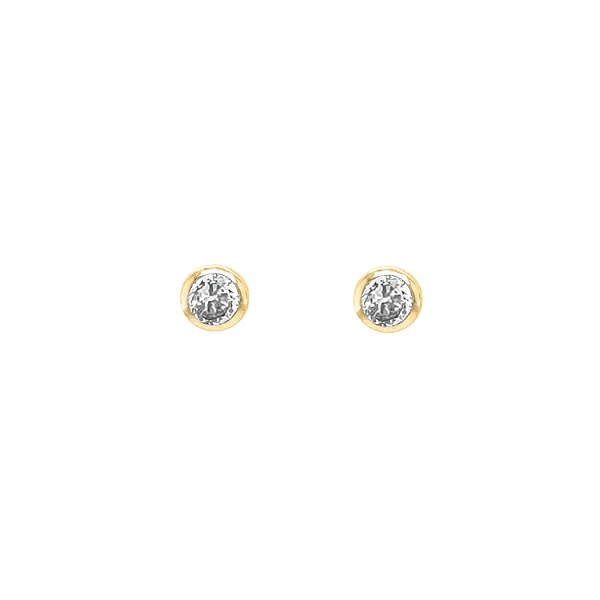 Gold-Ohrringe Ohrringe mit Zirkonen