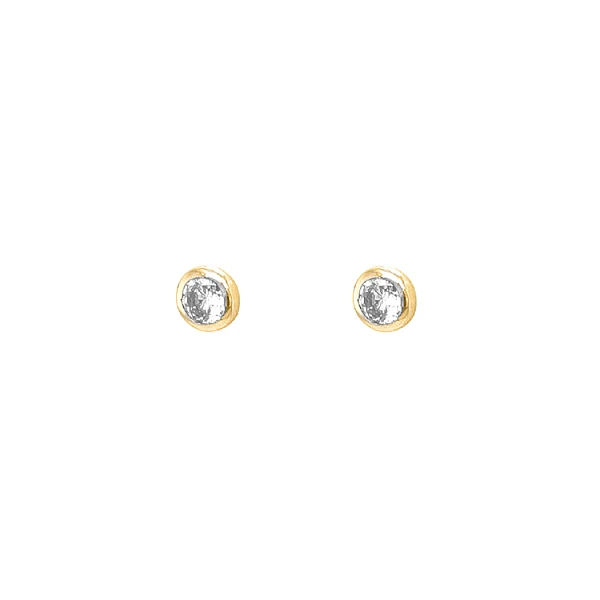 Gold-Ohrringe Ohrringe mit Zirkonen