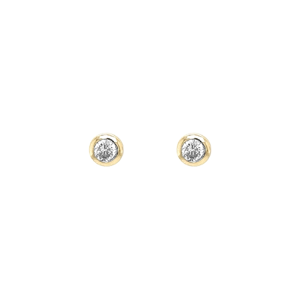Gold-Ohrringe Ohrringe mit Zirkonen