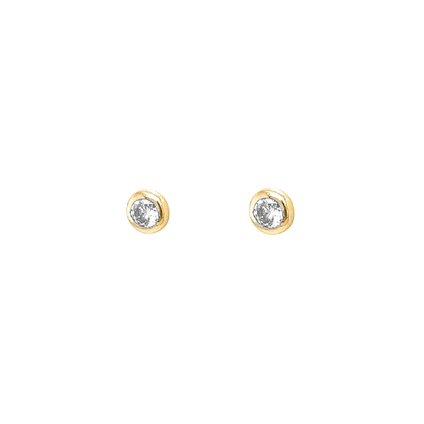 Gold-Ohrringe Ohrringe mit Zirkonen