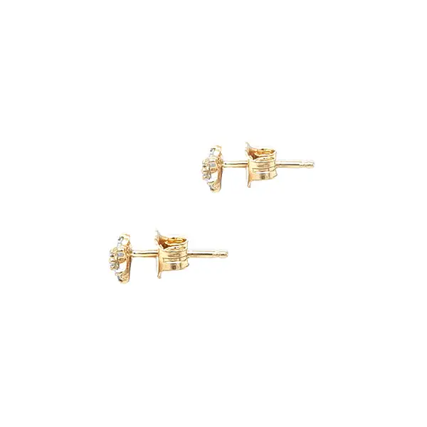 Gold-Ohrringe mit Zirkonen