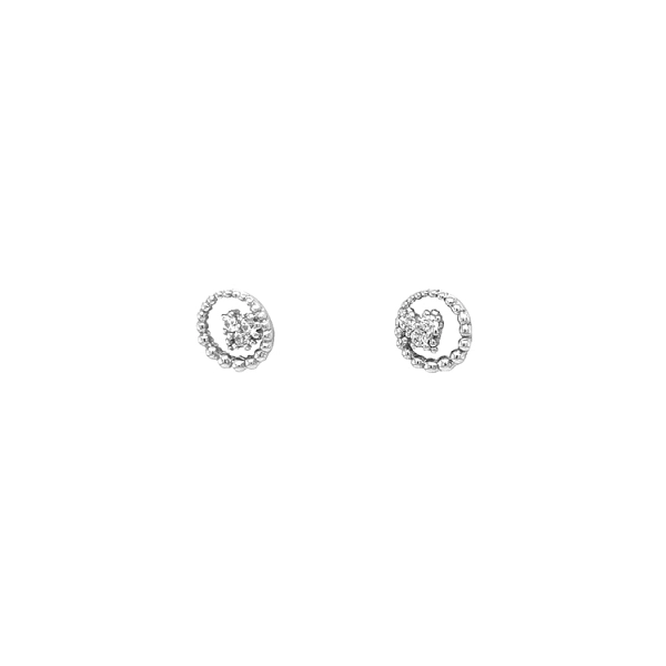 Gold-Ohrringe mit Zirkonen