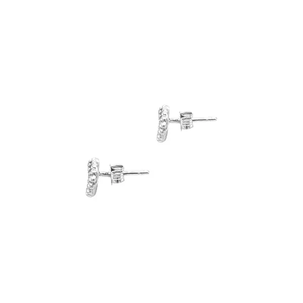 Gold-Ohrringe mit Zirkonen