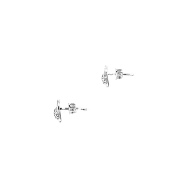 Gold-Ohrringe Vögel mit Zirkonen