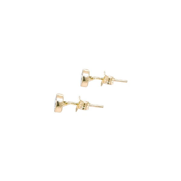 Gold-Ohrringe mit Zirkonen