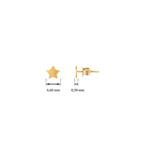 Gold-Ohrstecker Sterne