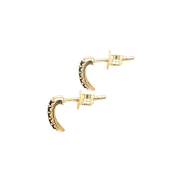Gold-Ohrringe mit Zirkonen