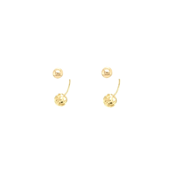 Gold-Ohrringe Perlen