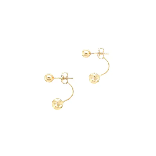 Gold-Ohrringe Perlen