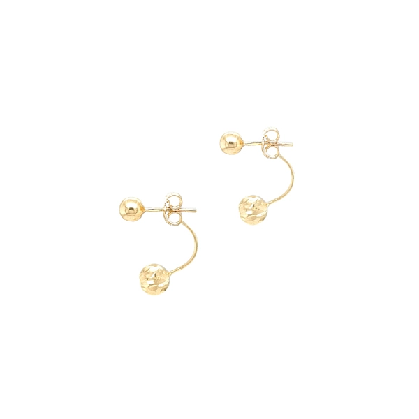 Gold-Ohrringe Perlen