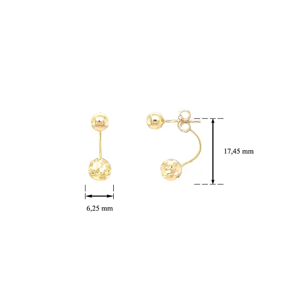 Gold-Ohrringe Perlen