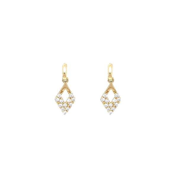 Gold-Ohrringe mit Zirkonen
