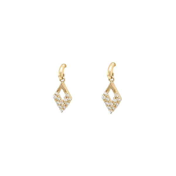 Gold-Ohrringe mit Zirkonen