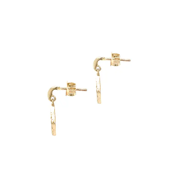 Gold-Ohrringe mit Zirkonen