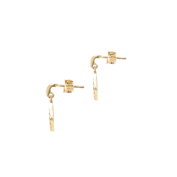 Gold-Ohrringe mit Zirkonen