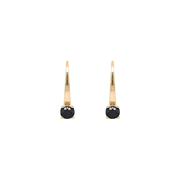 Gold-Ohrringe mit Zirkonen