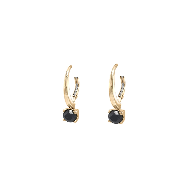 Gold-Ohrringe mit Zirkonen