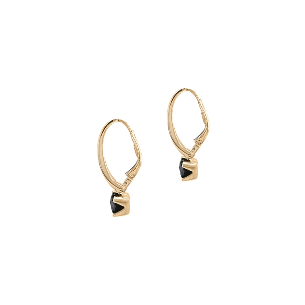 Gold-Ohrringe mit Zirkonen