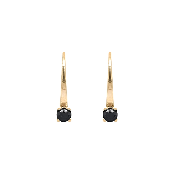 Gold-Ohrringe mit Zirkonen