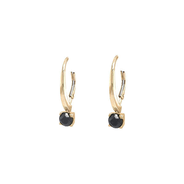 Gold-Ohrringe mit Zirkonen